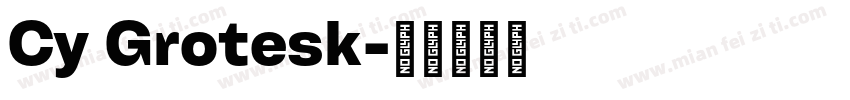 Cy Grotesk字体转换